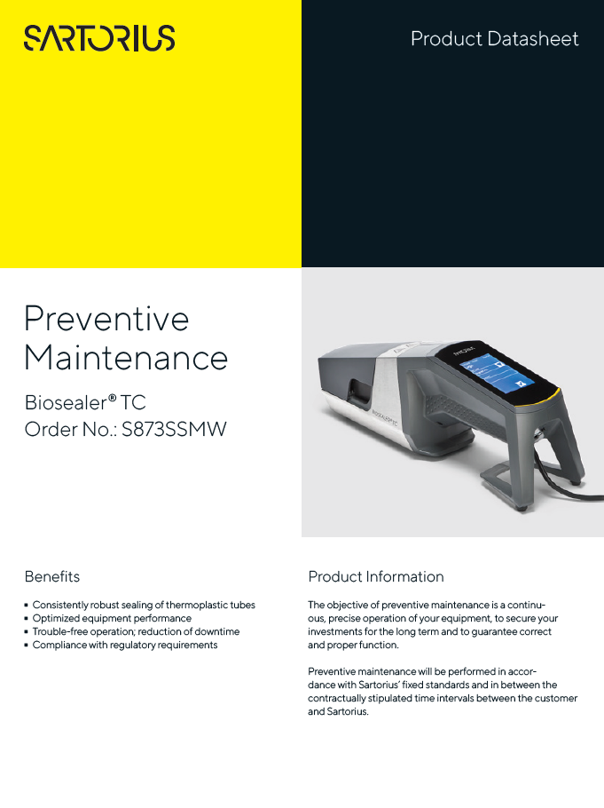 Biosealer® TC održavanje - Sartorius Libra Elektronik