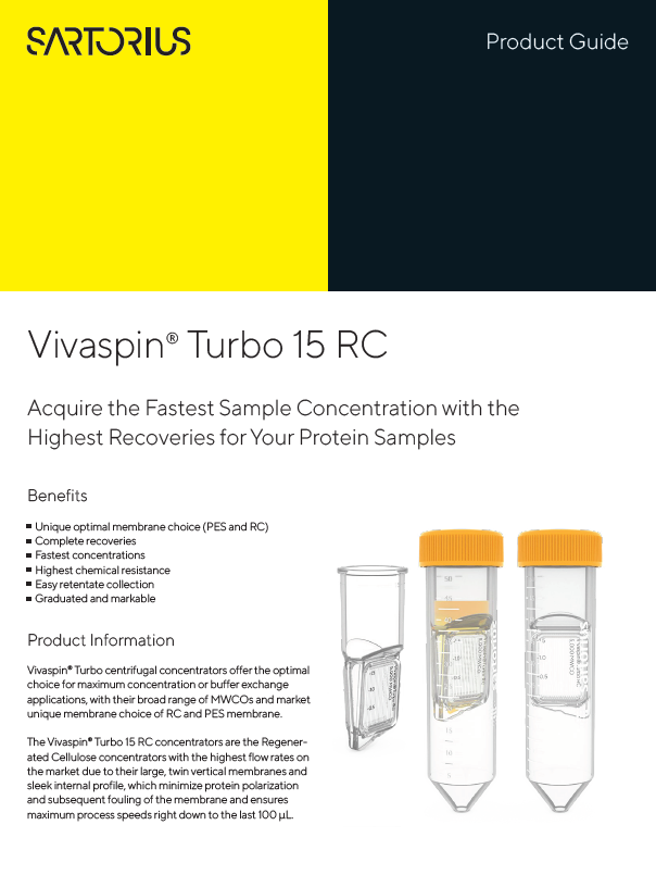 Vivaspin® Turbo 15 RC centrifugalne jedinice - Sartorius Libra Elektronik